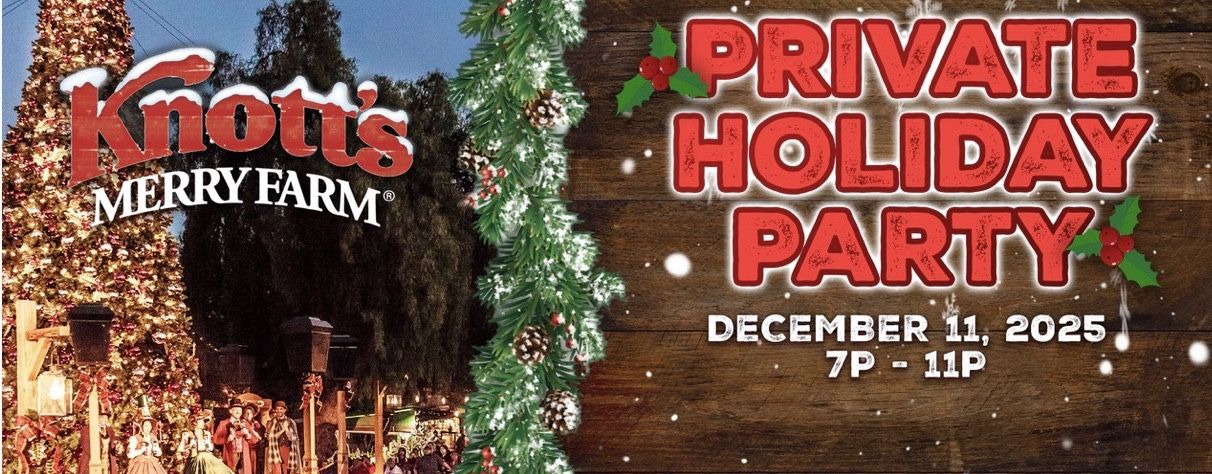🌲Knotts Merry Farm Private Holiday Party 🌲