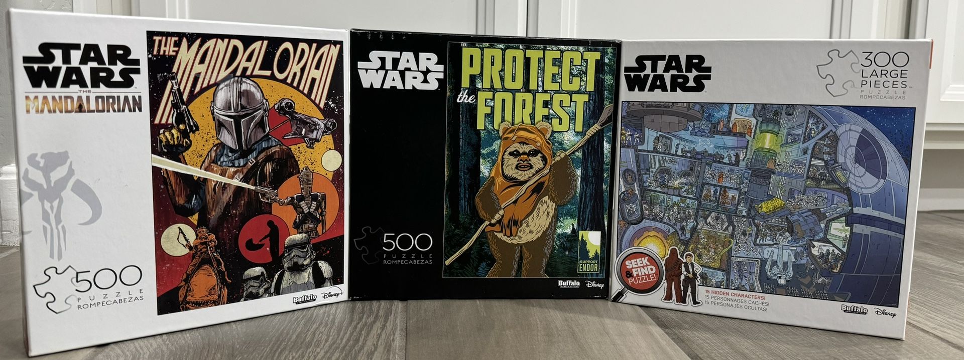 Lot of 3 Star Wars Puzzles 