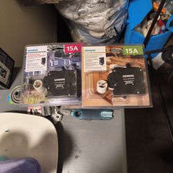 Siemens dual function 15A and 15A combination breakers