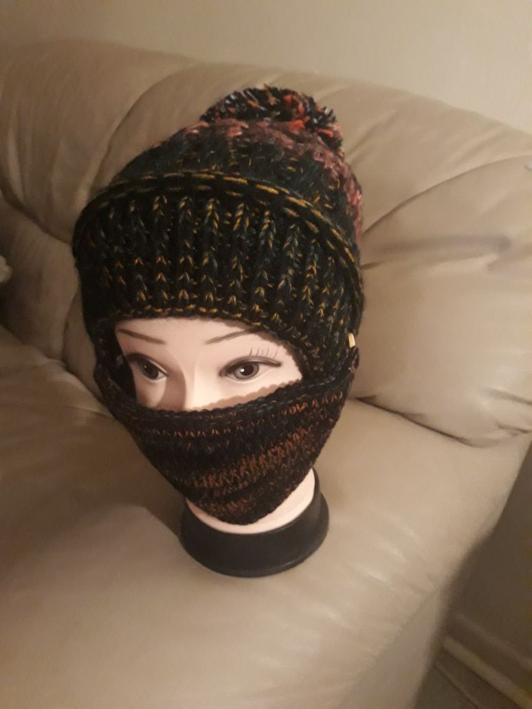 Winter hat with face mask