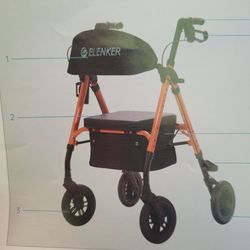 ELENKER ROLLATER WALKER BLUE