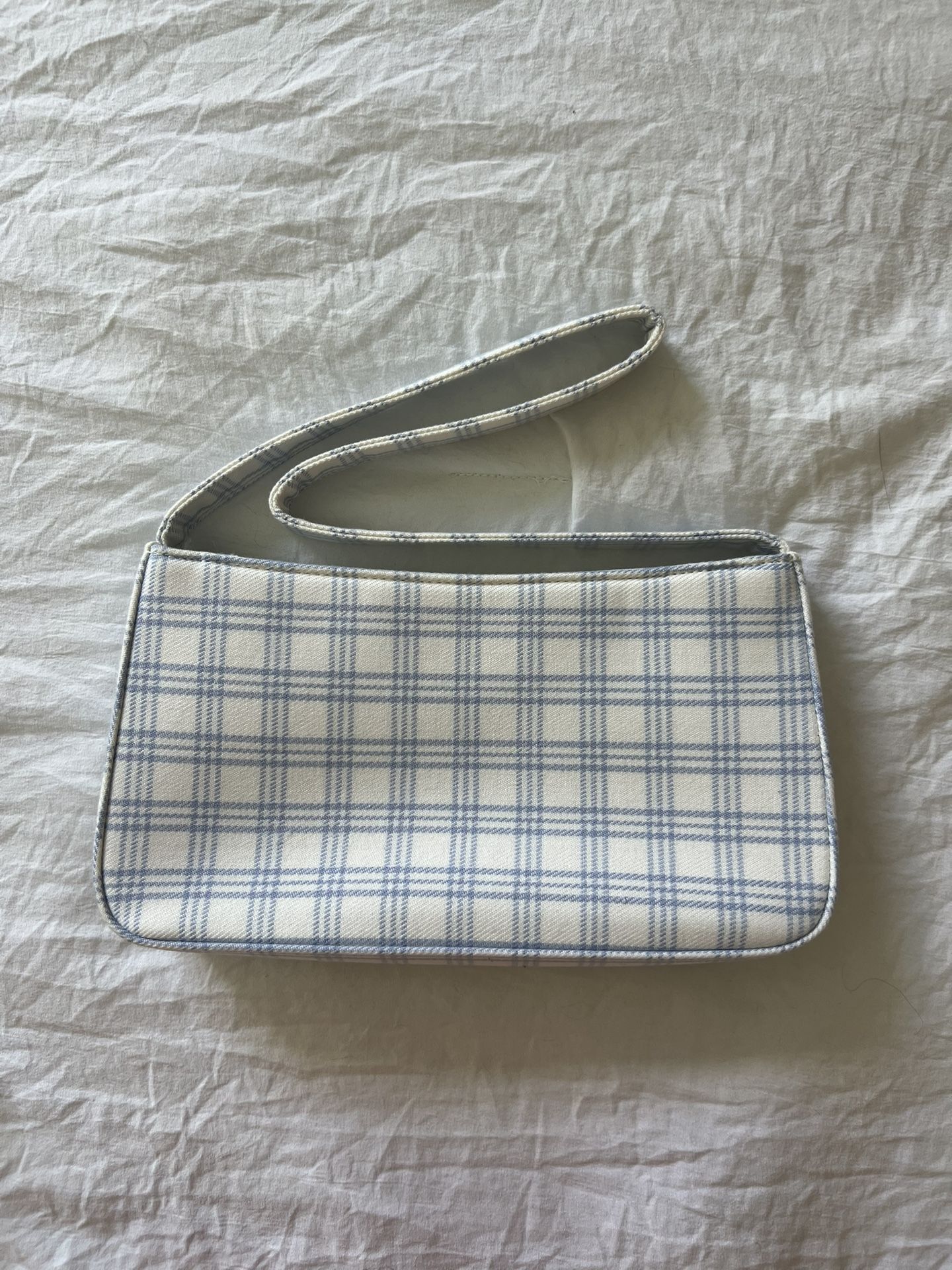 Brandy Melville Purse/ Handbag (white and Baby Blue Squares)