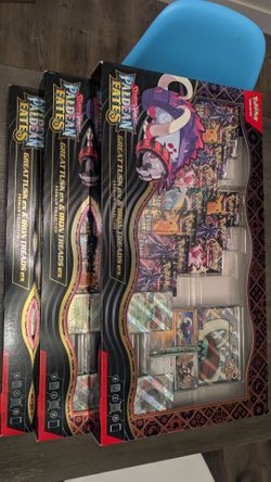 Pokemon Paldean Fates Great Tusk Box tcg bubble mew cards