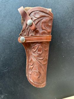 Vintage Viking Mexico hand-tooled leather holster