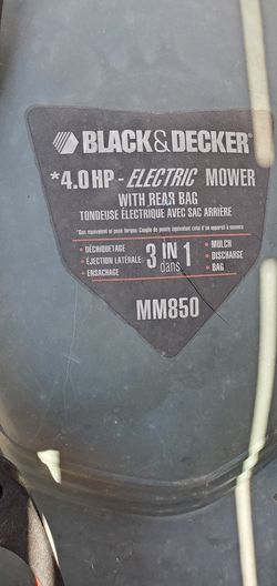 Black and Decker 4hp electric mower