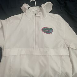 White Florida Gators Rain Jacket