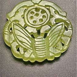 Jadeite Moth Pendant 