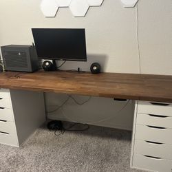 Ikea Karlby Walnut Countertop (Desk Only)