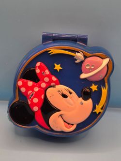 Polly Pocket Disney Minnie Mouse Space Compact Playset Bluebird 1996 NO FIGURES