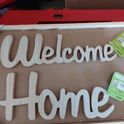 Home And Welcome Decor Signs