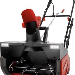 MZK 22-Inch Electric Walk-Behind Snow Blower with 30ft Throwing Distance, Electric Snow Blower with 15-Amp Motor, Directional Chute Control, Black SG2