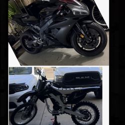 Trade motorcycle and electric dirt bike