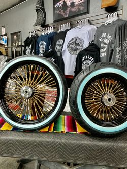 Harley Davidson Rim Spokes Tires Rotors Pulley packages