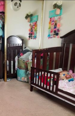 Babies R Us Convertible crib, toddler, full bed frame