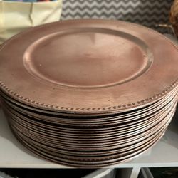 Charger Plates Rose Gold 