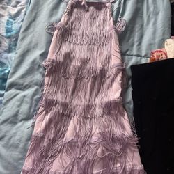 Pretty Little Thing Backless tassel romper 