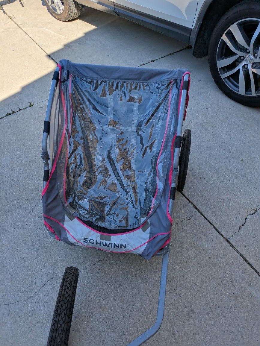 Schwinn Bike Trailer W/ Bike Beach Cruiser
