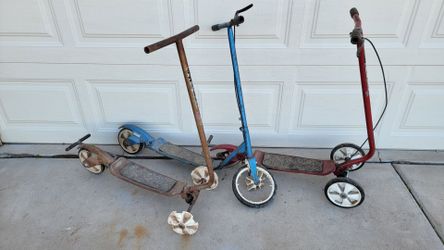 Honda Kick N Go Lot of 3 Project Vintage Toy Scooter
