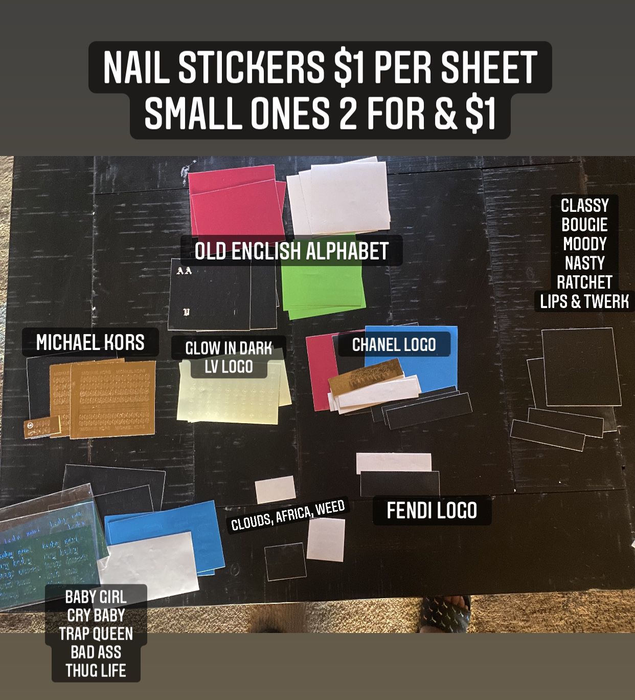 Nail Stickers for Sale in Fontana, CA - OfferUp
