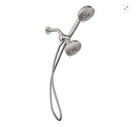 Moen Hydro Energetix Shower Head & Handheld Combo - NEW Spot Resist Brushed Nickel, 8 Settings