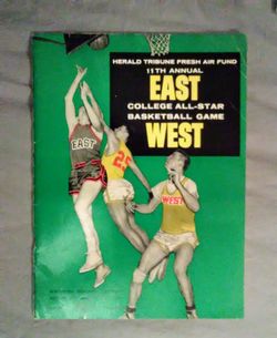 1957 East/West College All-Star game program
