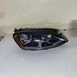 VW Golf Headlight 2015, 2016, 2017, Passenger Side, VW Gold Headlamp, ORIGINAL VW PART 