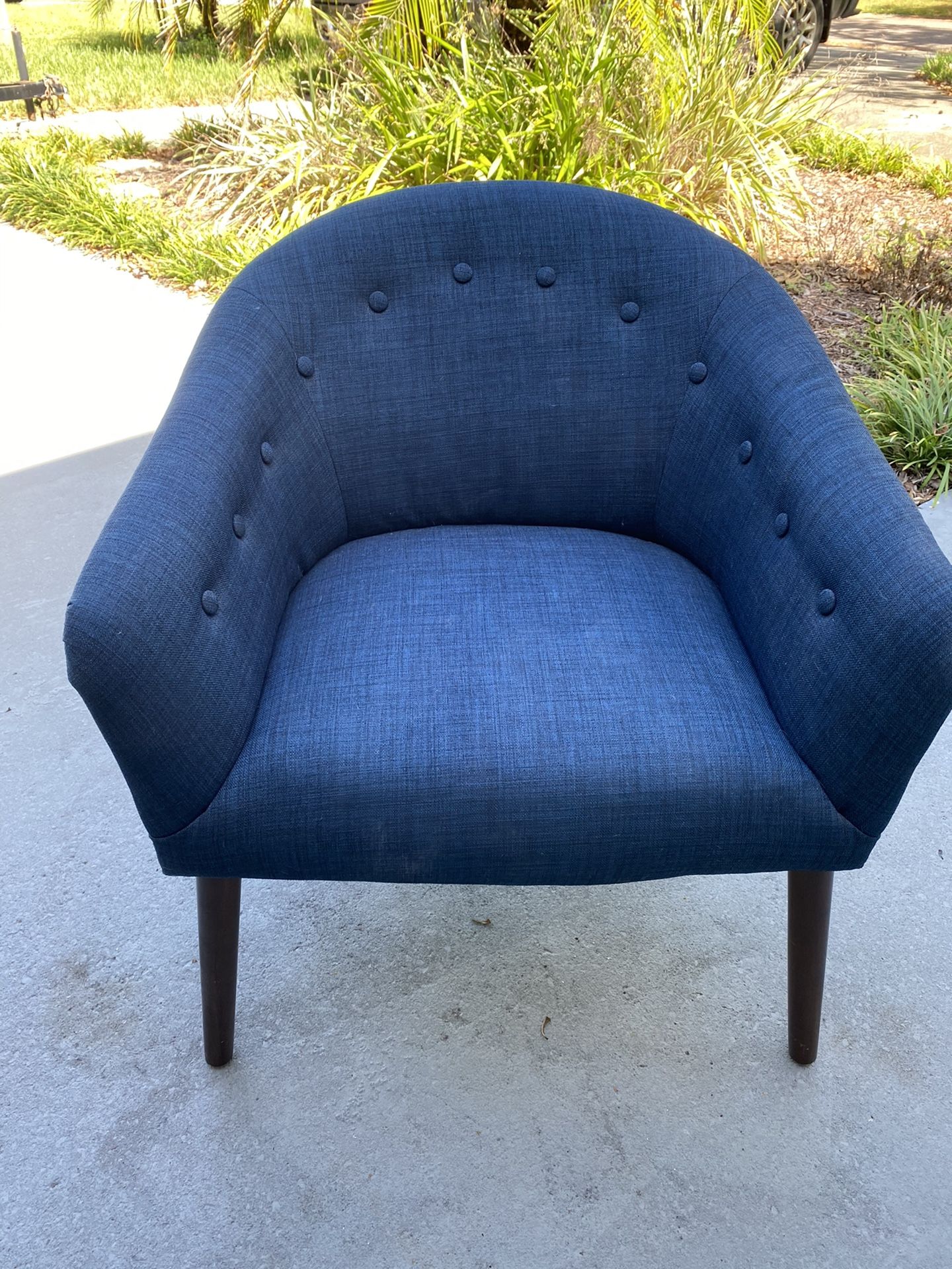 Blue side chair