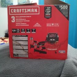 Craftsman 3 Tools & Compressor Combo Kit 