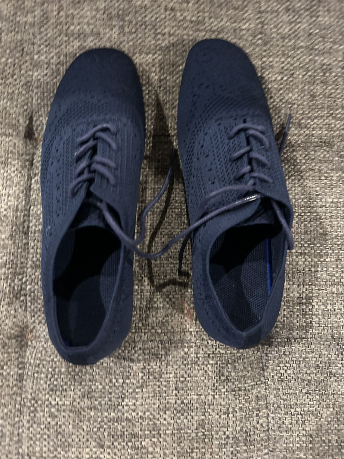 TIOSEBON Women's Oxford Flats Vintage Navy 8.5