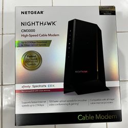 🔥 Netgear Nighthawk CM3000 – DOCSIS 3.1 Cable Modem (2.5Gbps) 🔥