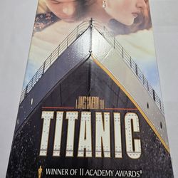 TITANIC Vintage VHS Box Set of 2 VHS Tapes Original 1998 VHS Collection