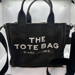 Marc Jacobs Small The Tote Bag Black Canvas