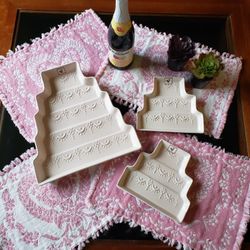 Wedding/Birthday Cake Ceramic Trays - So Lovely! 🥰