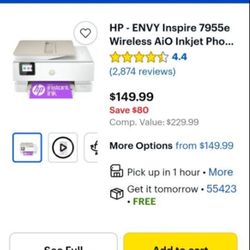 HP-ENVY INSPIRE 7955e Wirelees 
