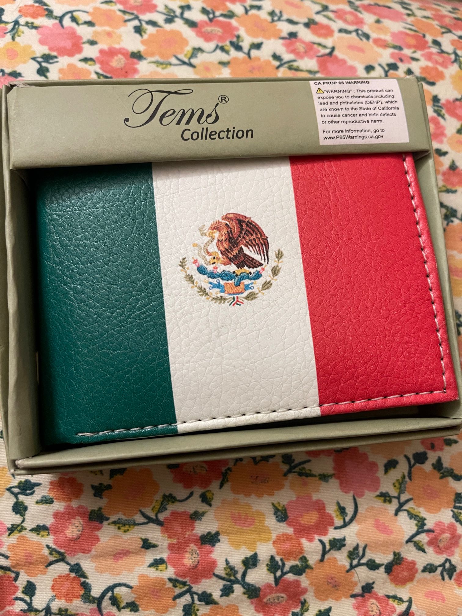 Real Leather Wallet - Mexican Flag 