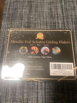 Metallic foil schabin gilding flakes