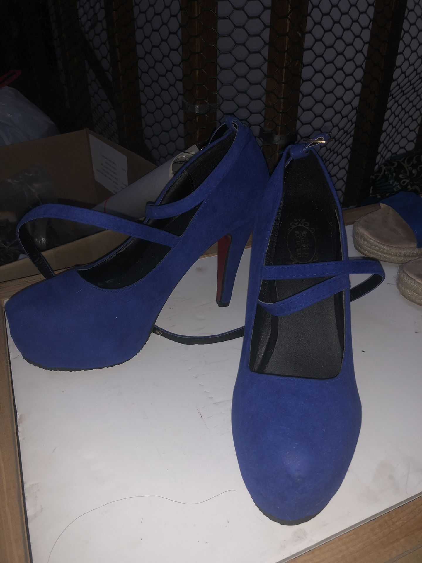 Royal blue heels