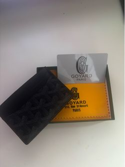 Goyard-style card holder