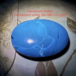 Indonesian Genuine Amber Palm 18g AUTHENTIC RARE HIGHLY FLUORESCENT