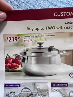 Princess House 8 QT Casserole