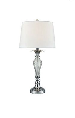 Springdale Charlotte crystal table lamp, polished chrome