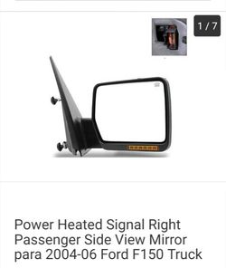 right rearview mirror. truck f 150 2004