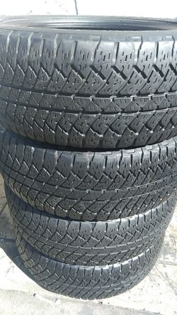 Four matching Bridgestone tires for sale 285/45/22