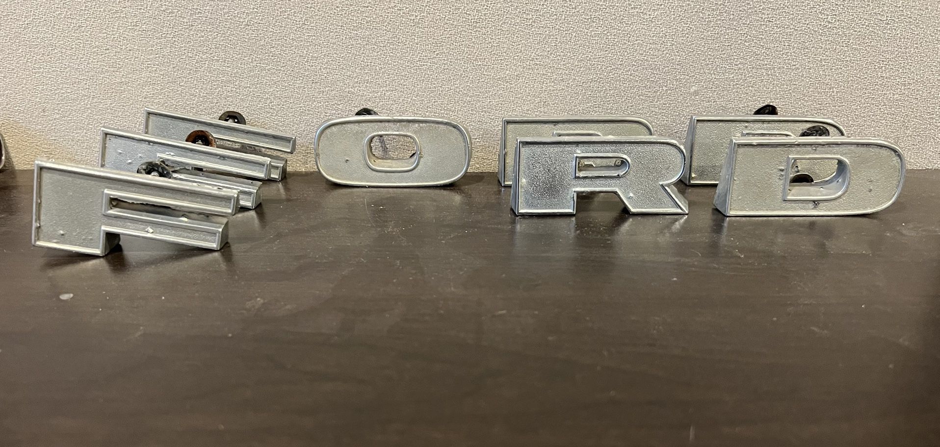 Vintage Ford 3" Letters Emblem Badge