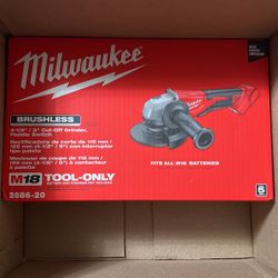 Milwaukee grinder New Open box 