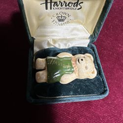 Vintage Harrods Pin With Original Box