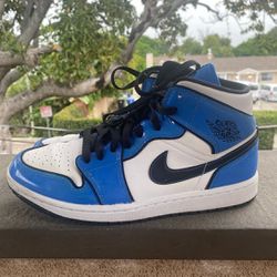 Blue Mids Nike Jordan 1