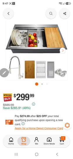 Stainless Steel Kitchen Sink with Accessories