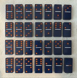 Handmade Houston Astros domino/table set