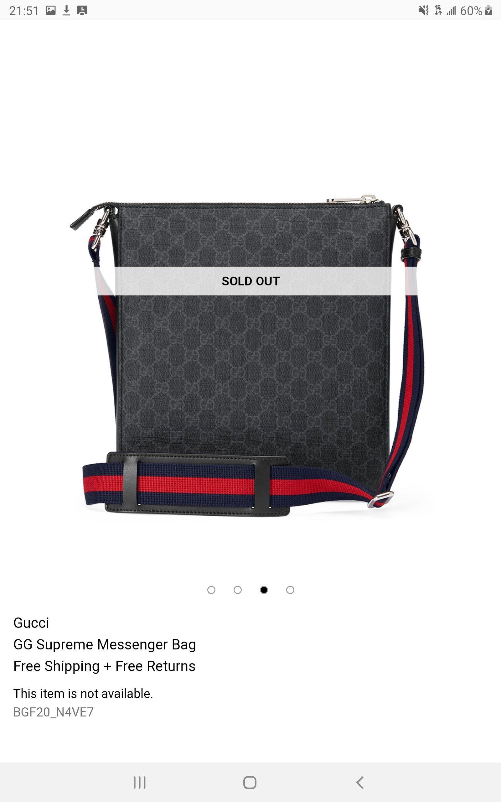 Gucci messenger bag for men
